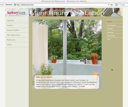 Homepage balkonraum - Bausystem für Balkone
