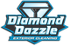 Diamond Dazzle logo with a diamond and squeegee, text reads "Exterior Cleaning".