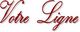 Texte stylisé rouge: "Votre Ligne".