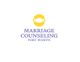 Marriage Counseling Fort Worth logo with a yellow intertwined ring design above.