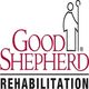 Logo of Good Shepherd Rehabilitation with a stylized figure holding a crook.
