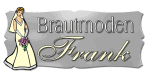Illustration einer Braut in einem Kleid neben dem Text "Brautmoden Frank".