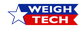 Star with blue and red bars, text: "WEIGH TECH."