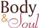 Text: "Body & Soul" in stilisierter Schrift und warmen Farben.