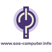 Logo mit Fragezeichen und URL: www.sos-computer.info.