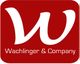 Rotes Logo mit großem weißen "W", darunter steht "Wachlinger & Company".