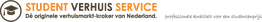 Logo van Student Verhuis Service met tekst over verhuisdiensten en beoordelingen.