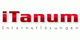 Logo mit rotem Text: "iTanum" und darunter "Internetlösungen" in grau.