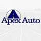 Apex Auto logo featuring a stylized road within a circle.