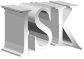 Grauer 3D-Schriftzug "RISK" auf weißem Hintergrund.