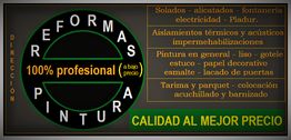 Anuncio de reformas y pintura profesional, incluye varios servicios y calidad al mejor precio.