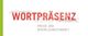 „WORTPRÄSENZ: Presse und Öffentlichkeitsarbeit“ in roter und grauer Schrift auf weißem Hintergrund.