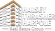 Logo of Halsey Thrasher Harpole Real Estate Group with a stylized building design.