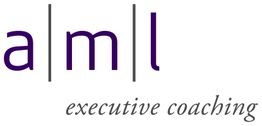 Logo mit Buchstaben "a m l" und Text "executive coaching" darunter.