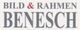 Text: "Bild & Rahmen Benesch" in dunkler Schrift.
