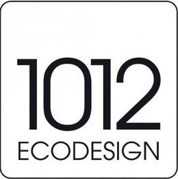 "Logo con numeri '1012' sopra la scritta 'Ecodesign' su sfondo bianco."