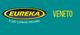 Logo di "Eureka Floor Cleaning Machines" con testo "Veneto" su sfondo verde acqua.