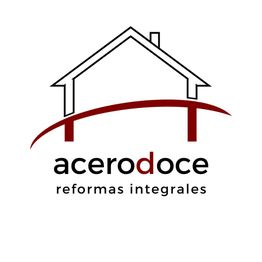 Logo de Acero Doce: esquema de casa con texto "reformas integrales".