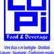 Logo Lupi Food & Beverage, elenco vini, liquori, caffè e prodotti per celiaci.