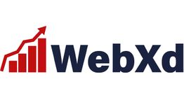 Red rising graph next to "WebXd" in dark blue text.