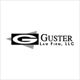 Logo of Guster Law Firm, LLC with a stylized "G" and a shadowed background.