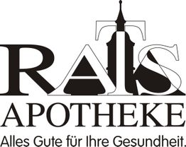 Logo der Rats-Apotheke mit dem Slogan: "Alles Gute für Ihre Gesundheit".