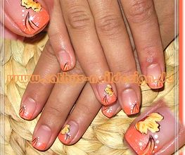 Farngelmodellage mit Pinselmalerei