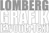 Textgrafik: "Lomberg Grafik Layout+Text" in verschiedenen Schriftgrößen übereinander angeordnet.