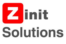 Logo mit rotem "Z", grauem Text: "Init Solutions".