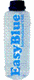 Flasche mit blauem Logo "EasyBlue" und schwarzen Deckel.