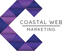 Geometric "C" with "Coastal Web Marketing" text.