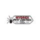 Hydrex Pest Control Co. logo with a spider illustration and bold red and black text.