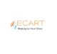 ECART logo with slogan "Beauty to Your Door" and a stylized face icon.