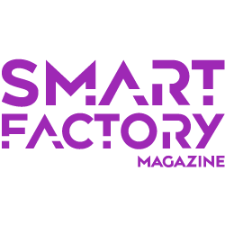 Logo morado de "Smart Factory Magazine".