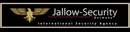 Logo von Jallow-Security Germany, einem internationalen Sicherheitsunternehmen mit goldener Adlergrafik.