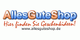 Logo von "Alles Gute Shop" mit Slogan und Website-Adresse.