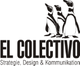 Drei Pinguine neben dem Text „EL COLECTIVO“ und dem Untertitel „Strategie, Design & Kommunikation“.