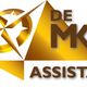 Goudkleurige piramide met tekst: "De MKB Assistant" en een kompas-icoon.