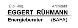 Text: "Dipl.-Ing. Architekt Eggert Rühmann, Energieberater (BAFA)."
