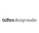 Logo: "triften design studio" in schwarzer Schrift auf weißem Hintergrund.