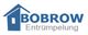 Logo von Bobrow Entrümpelung mit blauem Haus-Symbol.