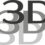 Schwarze und graue 3D-Schriftzüge überlappen sich auf weißem Hintergrund.