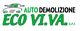 Logo di autodemorilizione con testo "AUTO DEMOLIZIONE ECO VI.VA. s.r.l." e disegno stilizzato di un'auto.