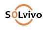 Logo mit dem Text "SOLvivo" und einem orangefarbenen Kreis um das "O" und "L".