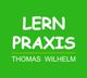 Grünes Logo mit weißem Text "Lernpraxis Thomas Wilhelm".