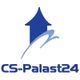 Blaues Logo mit Pfeil und Schriftzug "CS-Palast24".