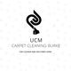 Logo of UCM Carpet Cleaning Burke with the slogan: "For Cleaner and Healthier Living".