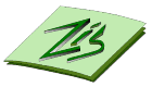 Zeitschrift mit grünem Cover und den Buchstaben "ZIS" in 3D-Schrift darauf.