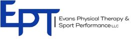 Logo of Evans Physical Therapy & Sport Performance LLC with initials "EPT" in blue.
