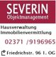 SEVERIN Objektmanagement: Hausverwaltung, Immobilienvermittlung, Tel. 02371/9196965.